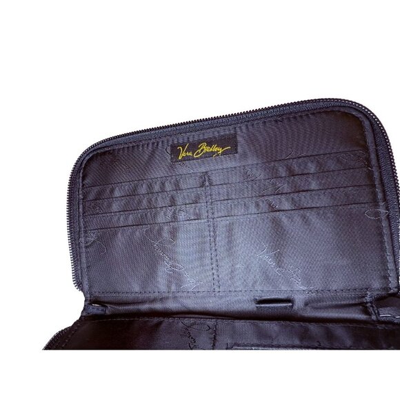 Vera Bradley Retired Black & Yellow Bird Zip Wallet - EUC - Picture 6 of 10